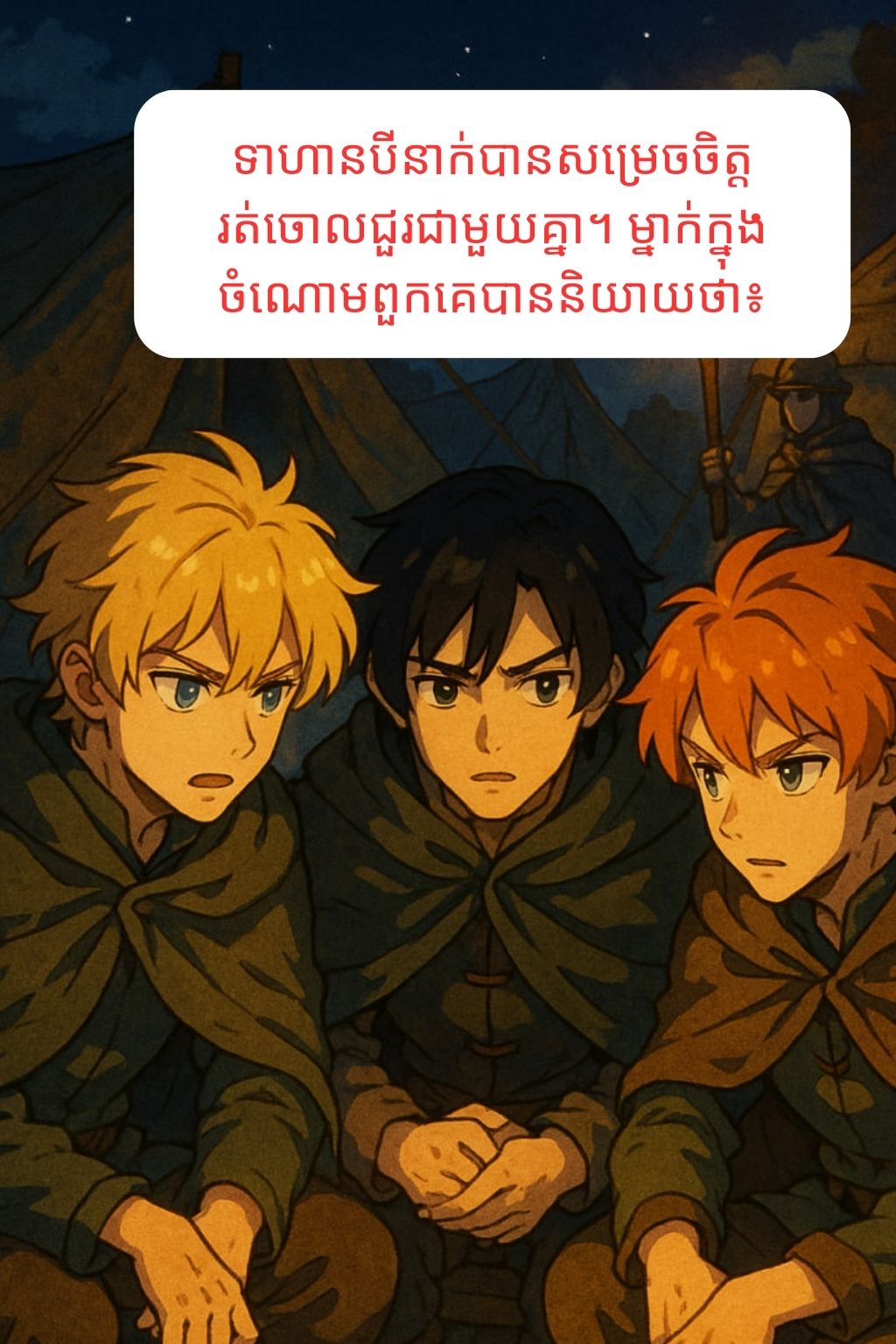 អារក្ស និងទាហានបីនាក់: oneshot
